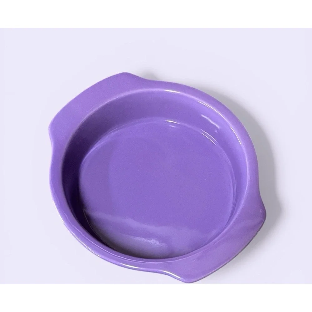 Chantal Purple Lavender Round Baking Casserole Dish Bowl 1 Quart‎ Kitchen Spring